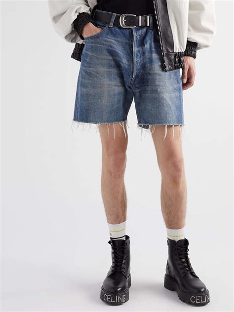 celine denim shorts